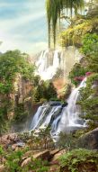 Фотообои живописный водопад