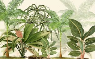 Фреска Тропические растения