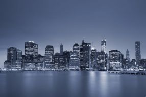 Фреска Манхэттен в серых тонах