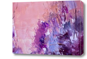Картина Мазки фиолетовой краской
